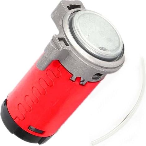 YIYIDA Klaxon de voiture Compresseur d'air à moteur rouge DC 12V Klaxon d'air avec kit de pompe à air de remplacement de tuyau (1/4)