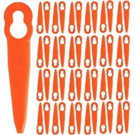 Lames de rechange en plastique pour tondeuse Stihl Polycut 2-2 FSA 45 FSA 57 FSE 52, Sun Joe 24V-GT10 - Lot de 100 (1/5)