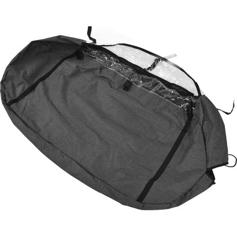 Sac de Rangement pour Vêtements Suspendu Anti-Poussière en Tissu Oxford 600D Transparent avec Fermeture Éclair pour Armoire Voyage (1/5)