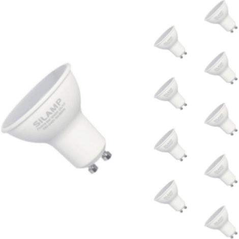 Ampoule LED GU10 6W 220V SMD2835 PAR16 10LED 100° - Pack de 10 - (1/5)