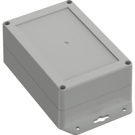 TRU COMPONENTS TC-10860792 Flansch-Gehäuse 150 x 100 x 60 ABS Lichtgrau 1 St. (1/2)