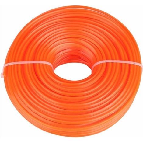 3 mm Débroussailleuse Ligne Bobine de Fil de Corde de Nylon Ligne de débroussailleuse carré en Outils de tondeuses à Gazon Tondeuse de Remplacement (1/4)