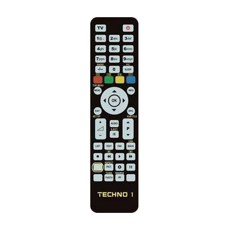 Bravo TECHNO 1 Fernbedienung IR Wireless DTT, DVD/Blu-ray, TV, VCR Drucktasten