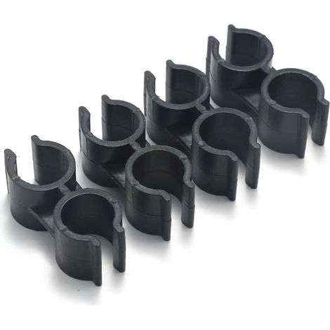 à 15 pièces - Collier de serrage double pour tuyau PVC 24 mm - Raccord pour aquarium, bassin, système d'irrigation agricole, support de tuyau d'arrosage (1/5)