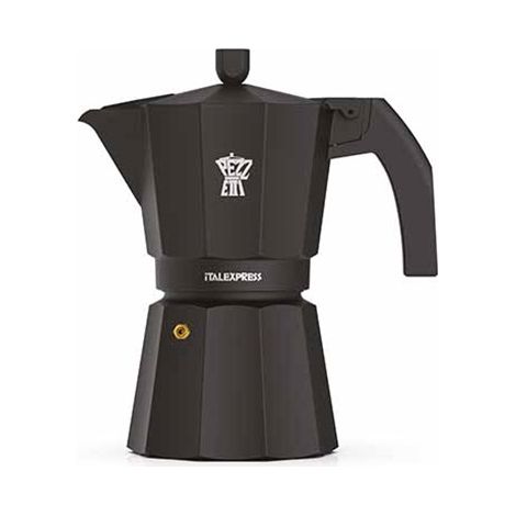 Cafetera Pezzetti italexpress 3 tazas aluminio negro