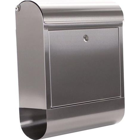 Boîte aux lettres Rondello H.435mm L.385mm P.140mm gris VA DIN C4 ROTTNER (1/2)