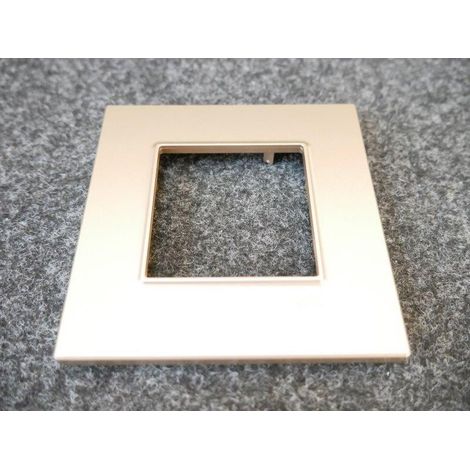 Plaque de finition cuivre 1 poste icone pour appareillage mural ALTIRA
