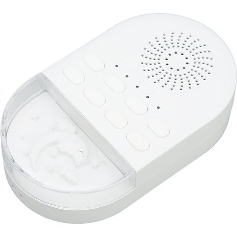 Weißes Rauschen Gerät mit 10 Naturgeräuschen, 2 Schlafliedern, Nachtlichtfunktion, USB-aufladbar, tragbar, Musik-Schlafhilfe (1/5)