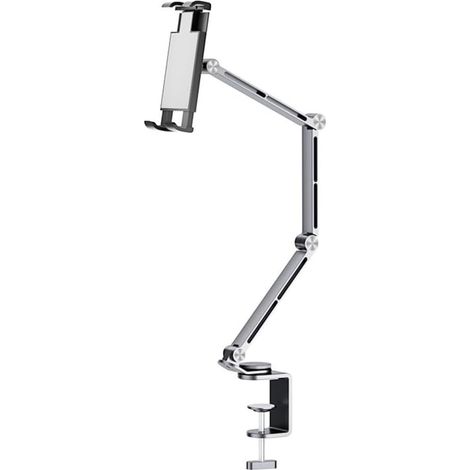 Supporto robusto in metallo per cellulare/tablet, supporto pieghevole retrattile flessibile, staffa universale in lega di alluminio (1/4)
