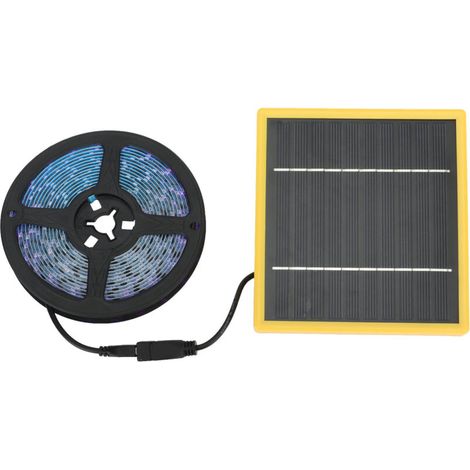 Plante solaire grandir lumière étanche monocristallin silicium lumière du soleil plante lampe bande avec panneau solaire pour les semis d'intérieur 5V 5W (1/5)