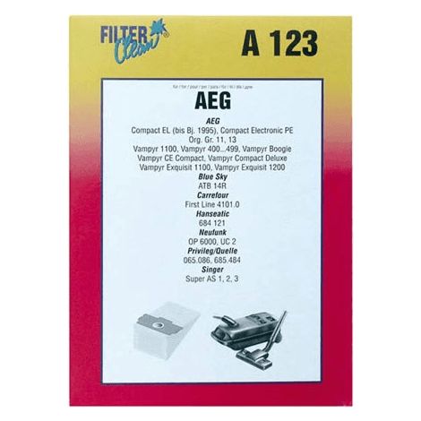 SACHET DE SACS X 5 POUR PETIT ELECTROMENAGER A.E.G - 5392457