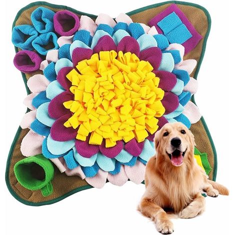 Tapis de Chien Snuffle Mat, Snuffle Mat pour chiens, Tapis de Fouille Chien, Tapis éducateurs pour Chiens Tapis de Fouille Alimentation Lente Jouet Tapis Reniflant de Chien Couverture Pliable (1/5)