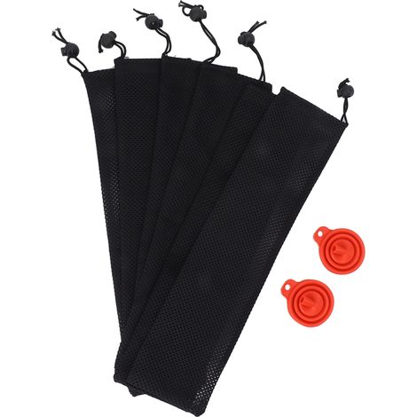 Mangeoire suspendue en forme de chaussette pour oiseaux, idéale pour les graines de chardon. Chaussettes en filet avec entonnoir pliable pour la nourriture, parfaites pour le jardin et l'extérieur. (1/5)