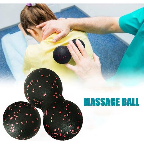 Lot de 2 balles de massage arachide et fascia, kit de massage des tissus profonds, balle de crosse rouleau musculaire pour acupression, fasciite plantaire, réflexologie (1/5)