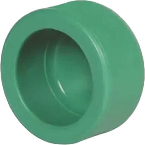 TAPPO A CALOTTA IN PPR VERDE PN25 Ø32 mm
