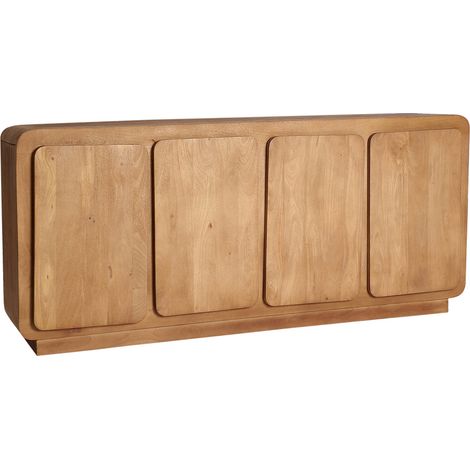 Buffet en bois de manguier style nordique - brun bois (1/5)