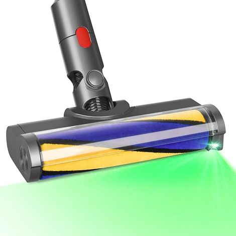 Brosse pour Dyson V10 V11 V7 V8, Tête de Brosse à Rouleau avec Lumières LED pour Révéler la Poussière Invisible, Adaptée au Nettoyage des Planchers Durs (1/5)