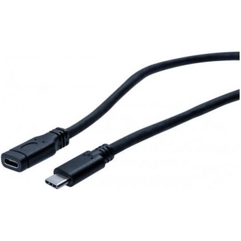 Rallonge USB - DEXLAN - Type-C vers Type-C 1 m - USB 3.1 Gen1 (5 Gbps) - Noir