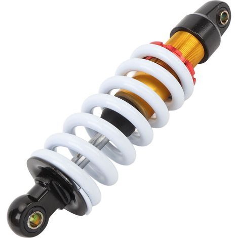 Amortisseur moto 260 mm, diamètre ressort 11 mm, amortissement réglable, convient aux motos tout-terrain de 50 cc à 150 cc, VTT, quads, karts, scooters-Crezuo-Chrom