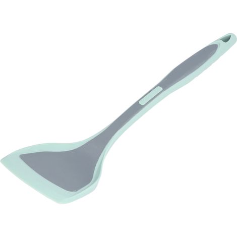 Spatule de Cuisine en Silicone Résistante à la Chaleur, Pelle Antiadhésive pour Poêle, Ustensile de Cuisine Bleu Gris
