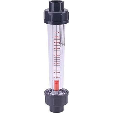 Compteur de débit d\'eau rotamètre en plastique 60-600L/H LZS-15D Tube de Liquide Instrument de mesure de débit (1/5)