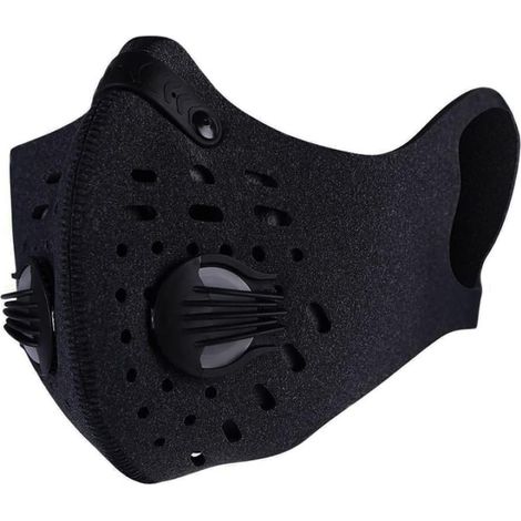 Máscara de Polvo de Carbono Activado máscara de contaminación Anti -Polen máscaras de la mascarilla de Escape de Gases de Gas de Escape filtrado PM2.5 Máscara para Correr el (1/4)