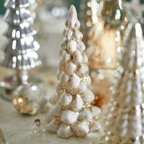 Albero artificiale in vetro mercurizzato con luci LED A (1/5)