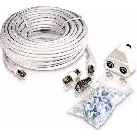 Koaxiales TV-Antennenkabel vom Typ PAL, 15 m SWV2209W/10 PHILIPS
