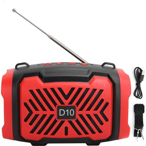 Enceinte Bluetooth V5.0 D10, Haut-parleur Sans Fil USB avec Éclairage LED et FM (1/5)