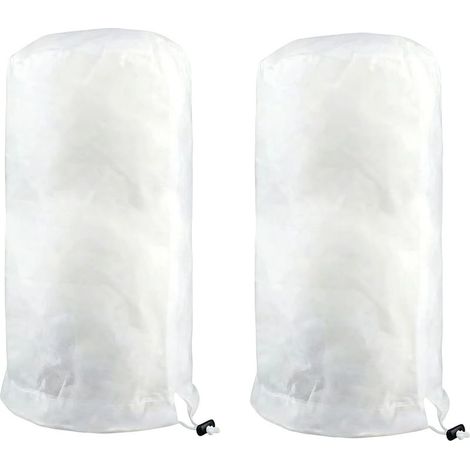 Voile d'Hivernage pour Plantes Extérieur 80x100 cm, 2PCS Housse d'hivernage pour Plantes en Pot, Housses de Protection Contre Le Gel, protège Les Arbres du Froid et du Vent nuisibles, Réutilisable (1/5)