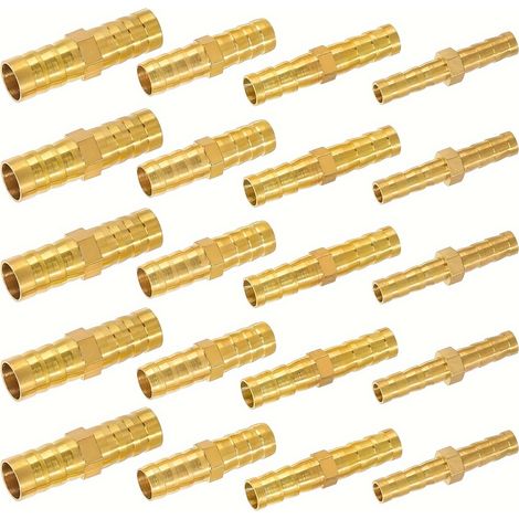 Kit de 20 raccords de tuyau en laiton — Adopte les normes de filetage américaines et européennes (1/5)