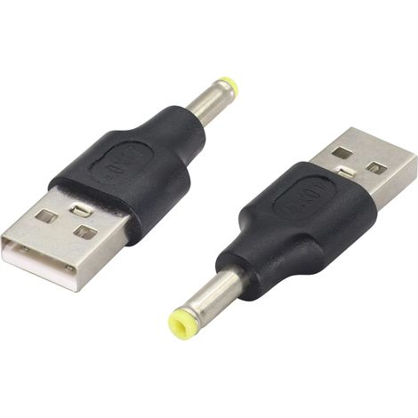 (2-Pack Adaptateur DC vers USB 5V DC Power Converter Plug USB 2.0 a Mâle vers DC Mâle Douille Connecteur de câble d'alimentation DC pour Chargeur 5V DC ou USB DC 4.0×1.7mm) (1/5)