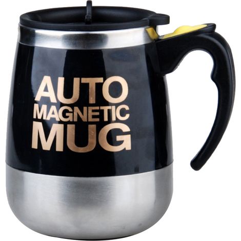 Tasse à café mélangeuse automatique 400 ml en acier inoxydable avec agitation magnétique (1/3)