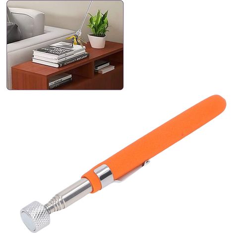 Outil de ramassage magnétique télescopique, bâton magnétique extensible avec clip de poche, 4,5 kg (1/5)