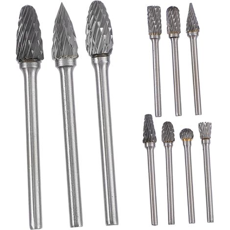 10 pièces de forets à sculpter en tungstène, outils de jointoiement et (1/5)