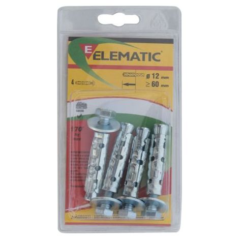 ELEMATIC BLISTER TASSELLI LE/G6    (PZ.2) ITW CONSTRUCTION PRODUCTS ITALY CF 8,0