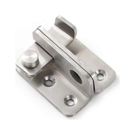 Moraillon Porte Cadenas Petite Antivol Loquet,Acier Inoxydable Cadenas Verrou à Bascule Verrous de Porte de sécurité,Gauche Ouvert (1/4)