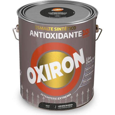 Oxiron Smooth Antioxydant Émail Synthétique Métallisé Noir Effet Forge 4L Titan (1/2)