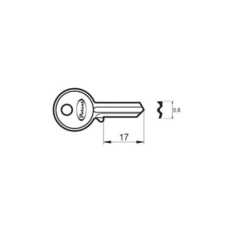 CHIAVE GREZZA K2725 R1 - 10 pezzi POTENT