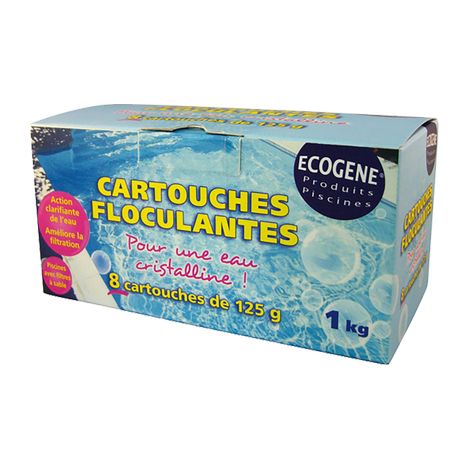 Cartouches Floculantes - 1kg - ecogene 8 sachets de 125 gr