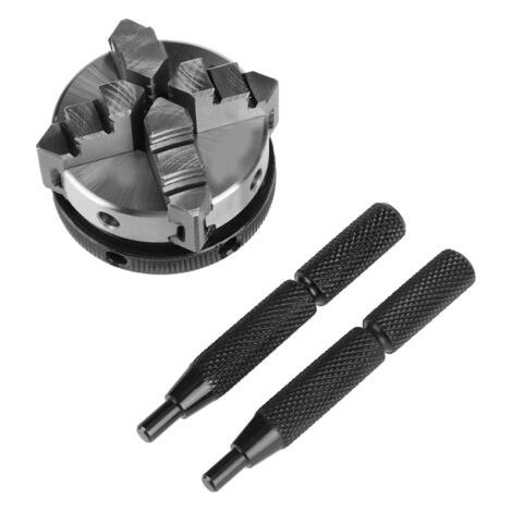 Mandrin manuel de tour à 4 mors réversibles et autocentrants de 50 mm, filetage M14, K02-50