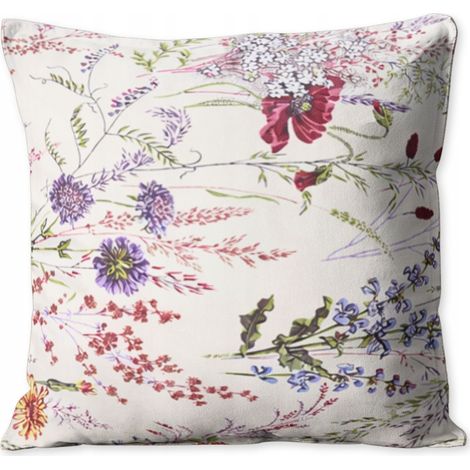 FEDERA 40x40 JASKIEK PER CUSCINO 100% COTONE POLACCO SPESSO DI ALTA QUALITÀ CON FIORI