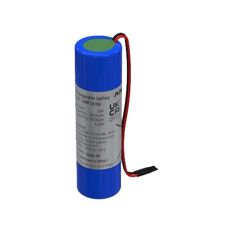 Bloc batterie Li-Ion ANSMANN avec câble de sortie, 1S1P, 9,1 Wh, 3,6 V, 2550 mAh, bleu (1/3)