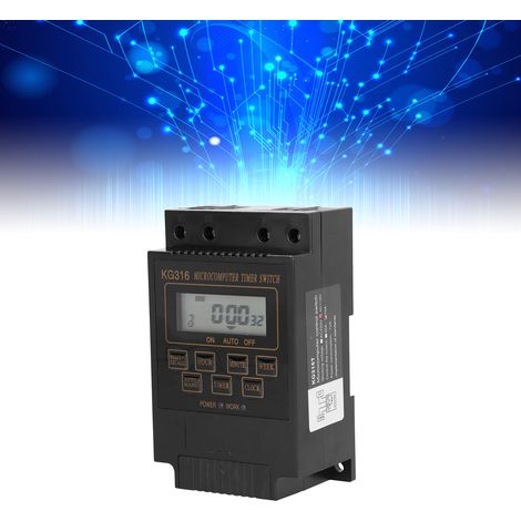 Minuterie programmable 110 V KG316T, contrôleur de minuterie entièrement automatique pour éclairage public, 10 A (1/5)