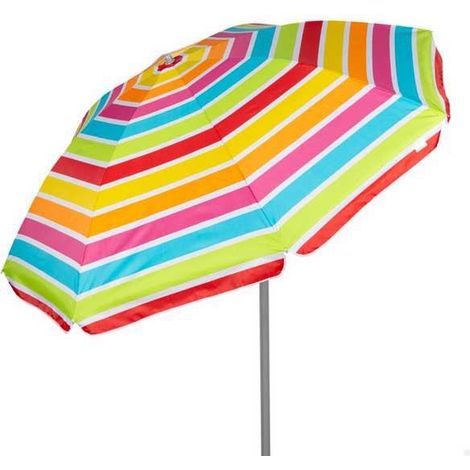 Aktive 62362 UV50 Multicolor Neigungs-Strandregenschirm