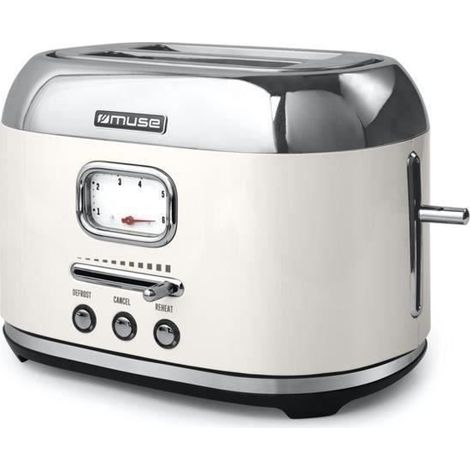 MUSE - Toaster - 1000W - 2 Schlitze - Kollektion der Inspiration - crème/inox - MS120SC (1/5)