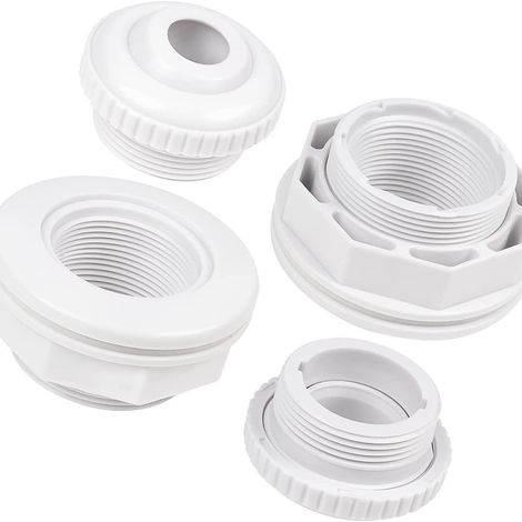 Buse avec écrou et joint Hayward SP1023, connexion 1,5 pouces filetage intérieur, buse refoulement piscine, accessoire plomberie - pièce rechange (1/5)