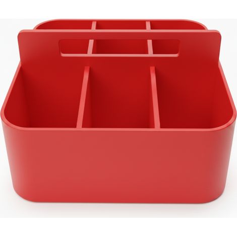 Boîte de rangement compartimentée, rouge, portable (1/3)