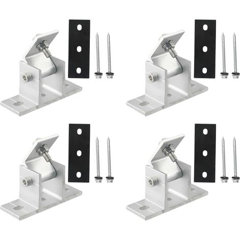 Extérieur Kit Montage Photovoltaïque, Lot de 4 Pièces, les Toits Plats en Étain, Kit Montage Solaire, Toiture, Fixation Pv (1/5)
