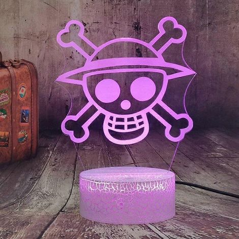 Veilleuse enfant Anime à LED tactile, couleur, décoration de chambre d'enfant, lampe de chevet 3D, lampe USB, cadeau d'anniversaire garçon (1/5)